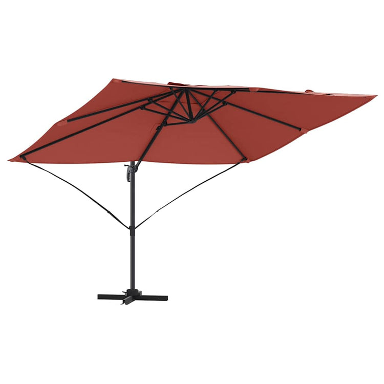 Vidaxx Sonnenschirm Terrakotta 351 x 250 x 260 cm Polyester und Aluminium