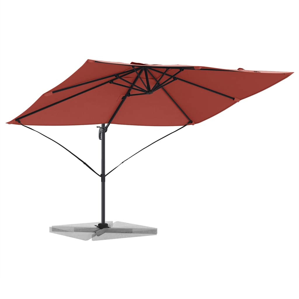 Vidaxx Sonnenschirm Terrakotta 351 x 250 x 260 cm Polyester und Aluminium