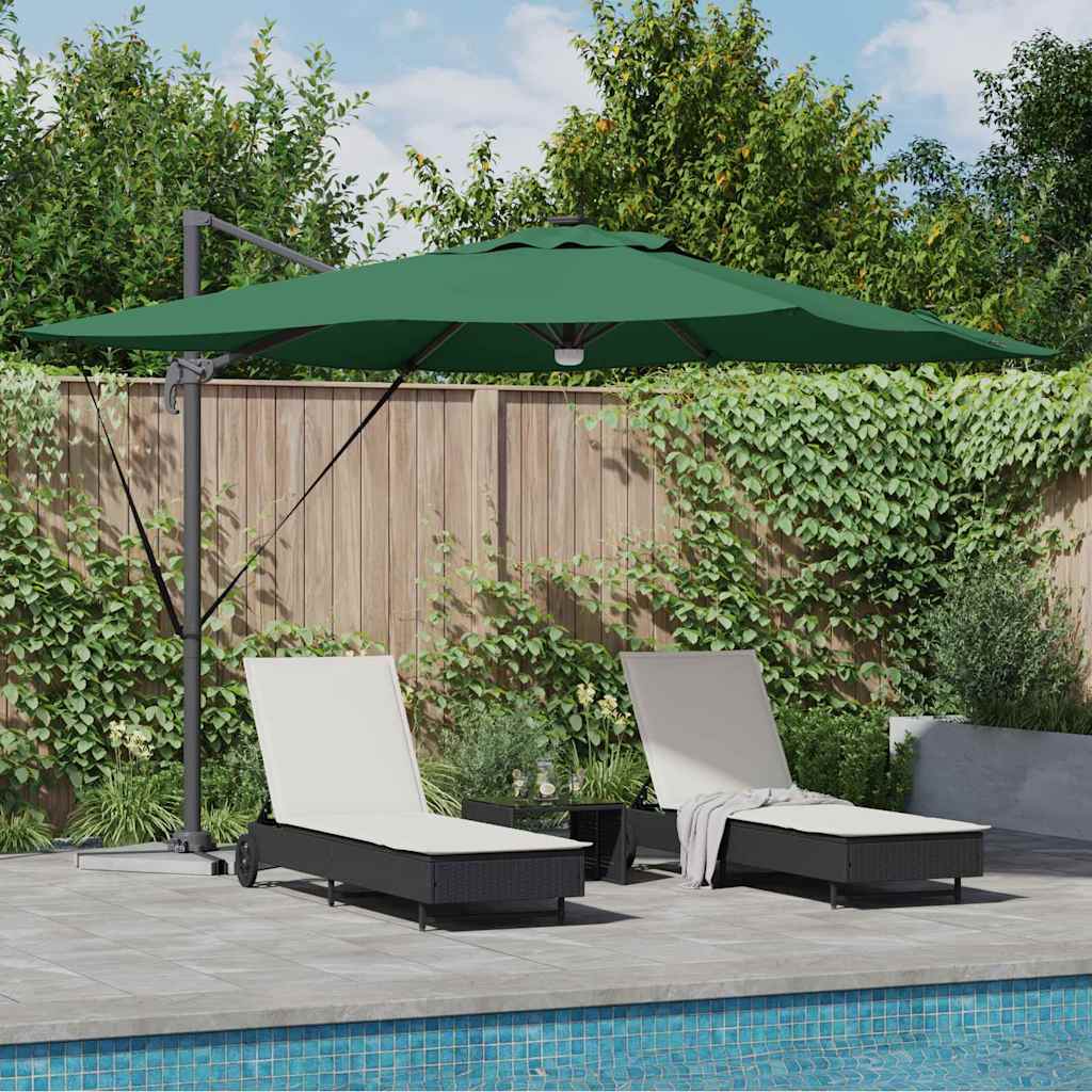 Vidaxl Roma Sonnenschirm grün 286 x 284 x 270 cm Aluminium und Polyester