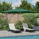 Vidaxl Roma Sonnenschirm grün 286 x 284 x 270 cm Aluminium und Polyester