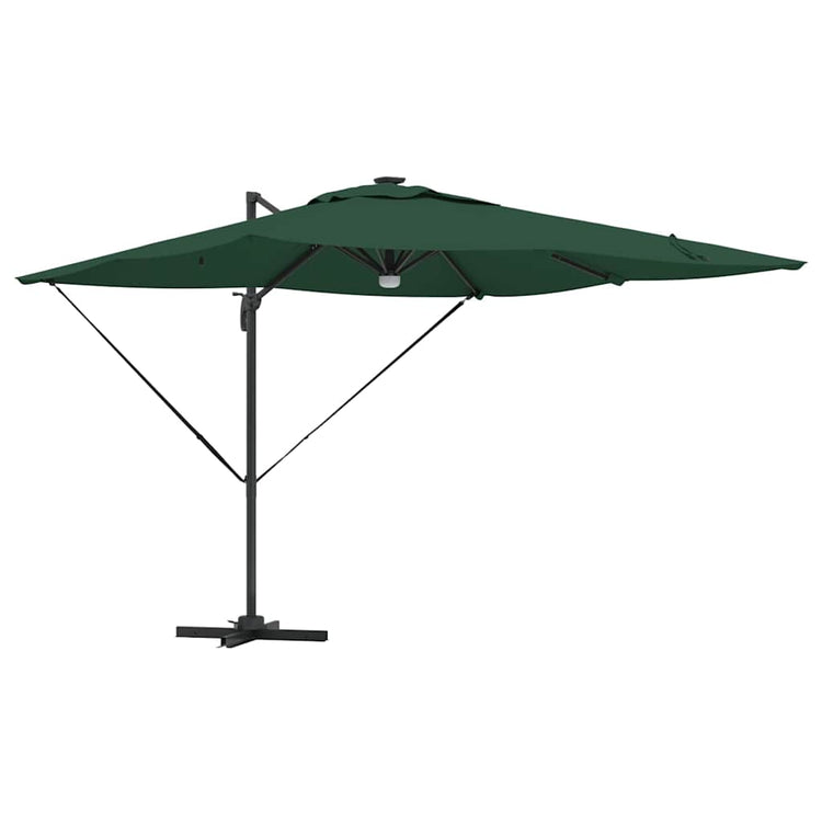 Vidaxl Roma Sonnenschirm grün 286 x 284 x 270 cm Aluminium und Polyester