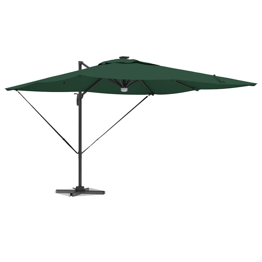 Vidaxl Roma Sonnenschirm grün 286 x 284 x 270 cm Aluminium und Polyester