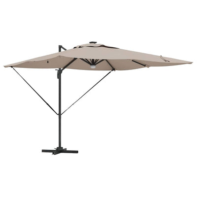Vidaxx Roma Sonnenschirm Taupe 286 x 284 x 270 cm Aluminium und Polyester