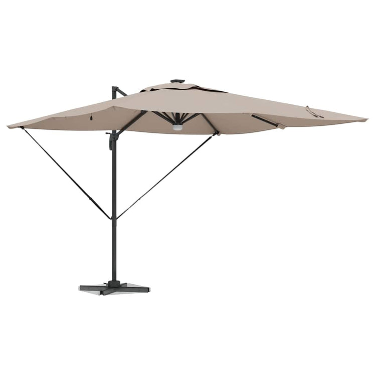 Vidaxx Roma Sonnenschirm Taupe 286 x 284 x 270 cm Aluminium und Polyester