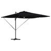 Vidaxl Roma Sonnenschirm schwarz 286 x 284 x 270 cm Aluminium und Polyester