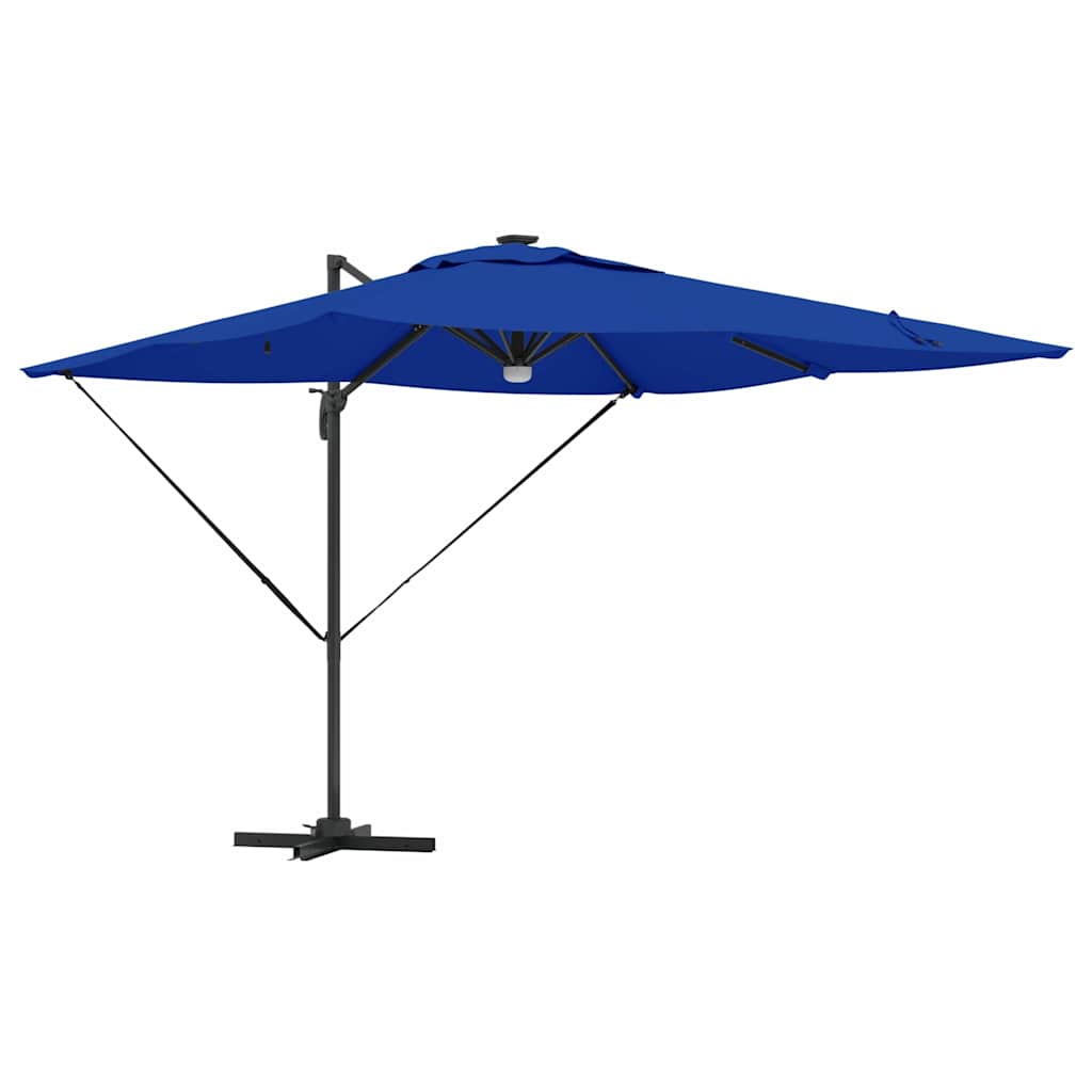 Vidaxl Roma Sonnenschirm blau 286 x 284 x 270 cm Aluminium und Polyester