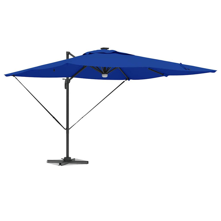 Vidaxl Roma Sonnenschirm blau 286 x 284 x 270 cm Aluminium und Polyester