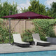 Vidaxl Roma Sonnenschirm rot 286 x 284 x 270 cm Aluminium und Polyester
