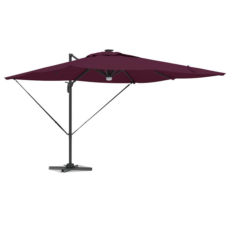 Vidaxl Roma Sonnenschirm rot 286 x 284 x 270 cm Aluminium und Polyester