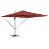 Vidaxl Roma Sonnenschirm rot 286 x 284 x 270 cm Aluminium und Polyester