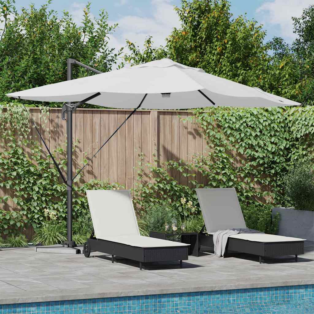Vidaxx Sonnenschirm Sand 351 x 250 x 253 cm Polyester und Aluminium
