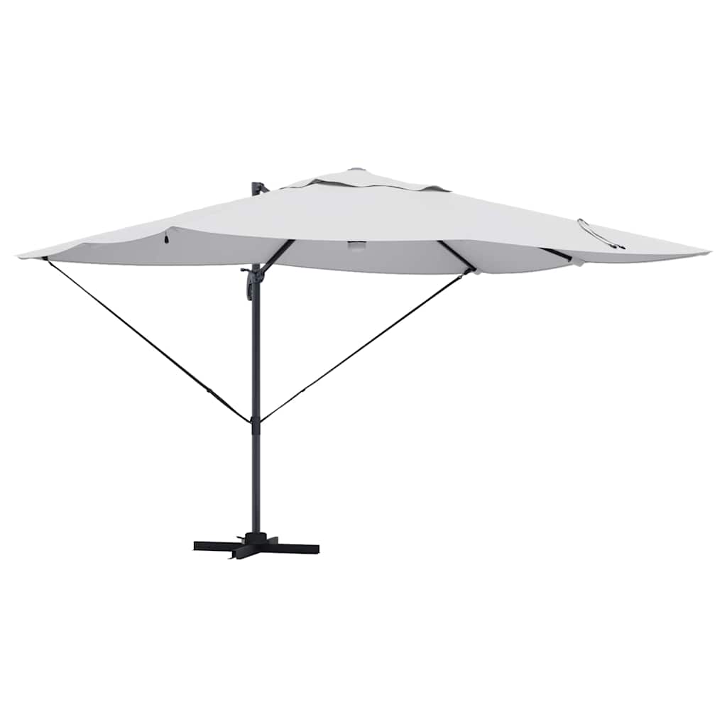 Vidaxx Sonnenschirm Sand 351 x 250 x 253 cm Polyester und Aluminium