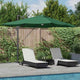Vidaxx Sonnenschirm grün 351 x 250 x 253 cm Polyester und Aluminium