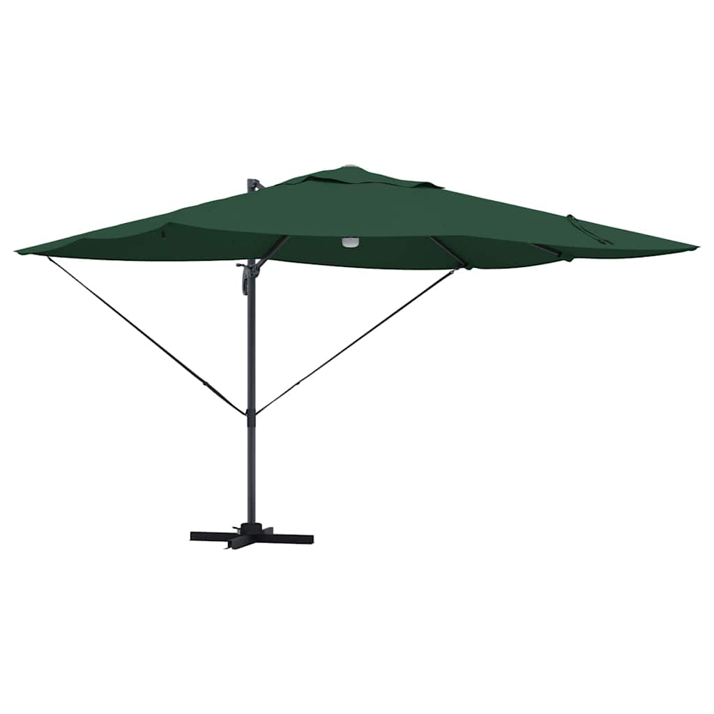 Vidaxx Sonnenschirm grün 351 x 250 x 253 cm Polyester und Aluminium