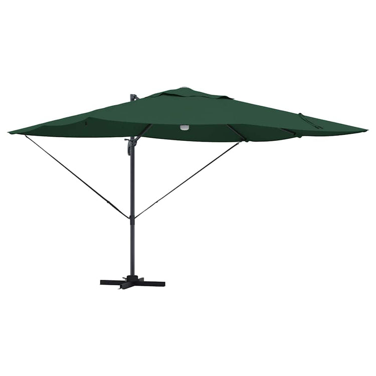 Vidaxx Sonnenschirm grün 351 x 250 x 253 cm Polyester und Aluminium