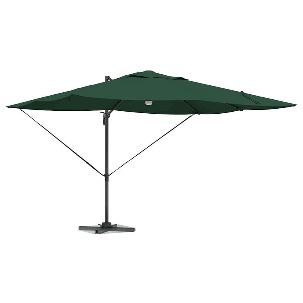 Vidaxx Sonnenschirm grün 351 x 250 x 253 cm Polyester und Aluminium