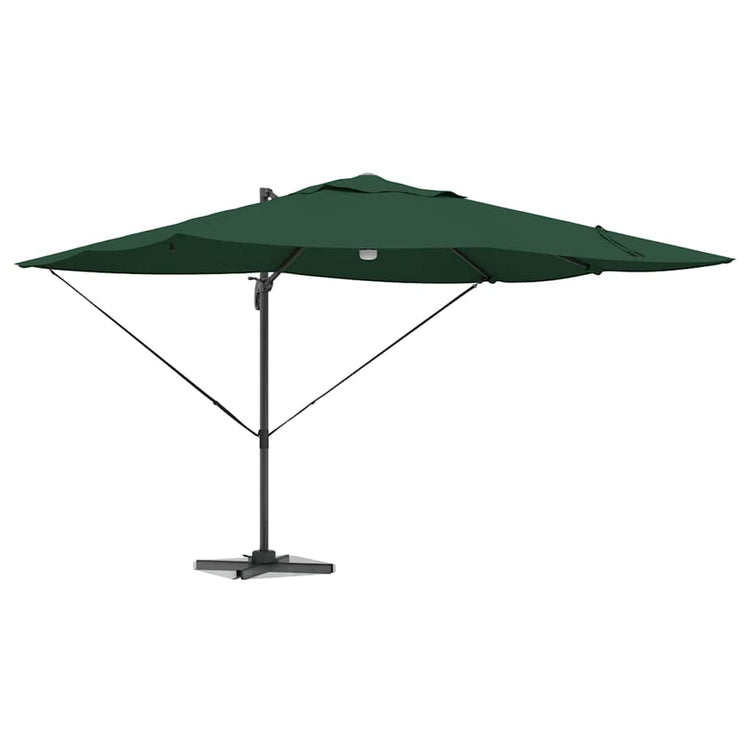 Vidaxx Sonnenschirm grün 351 x 250 x 253 cm Polyester und Aluminium