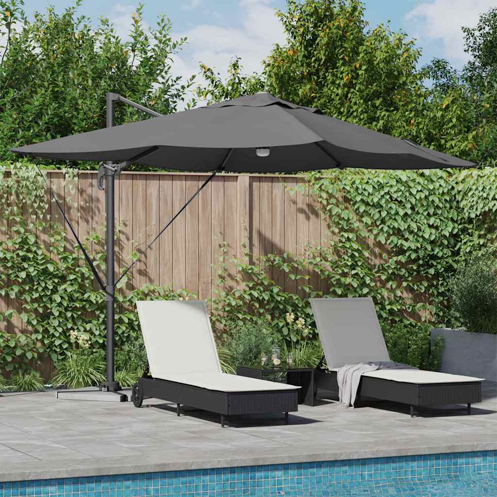 Vidaxx Sonnenschirm Anthrazit 351 x 250 x 253 cm Polyester und Aluminium
