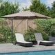 Vidaxx Sonnenschirm Taupe 351 x 250 x 253 cm Polyester und Aluminium