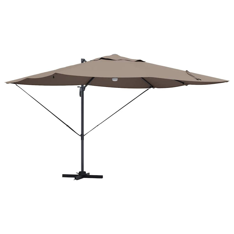 Vidaxx Sonnenschirm Taupe 351 x 250 x 253 cm Polyester und Aluminium