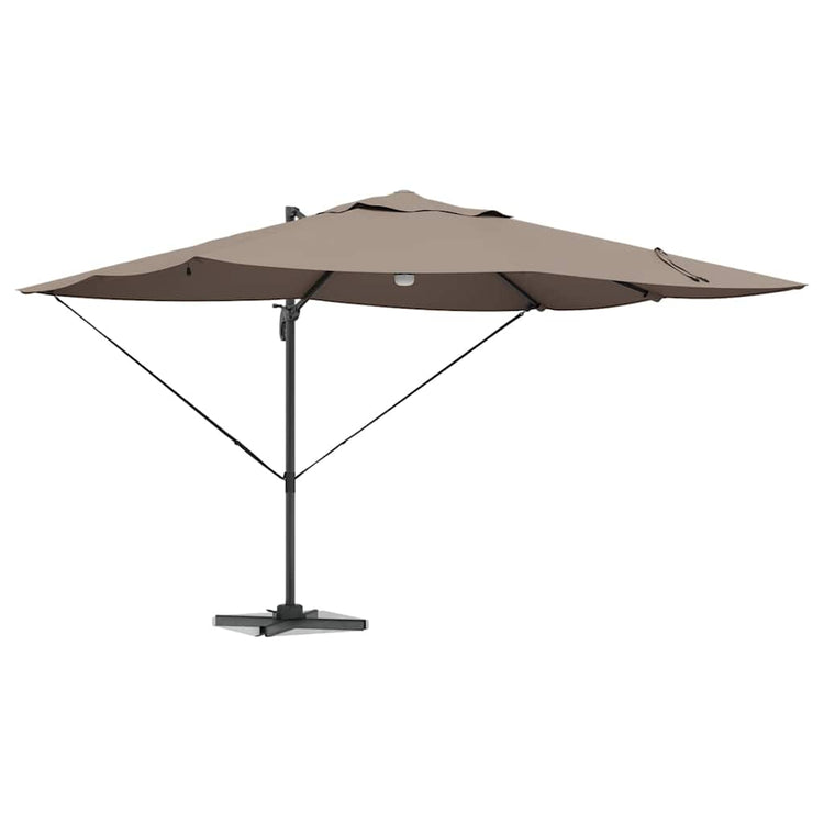 Vidaxx Sonnenschirm Taupe 351 x 250 x 253 cm Polyester und Aluminium
