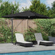 Vidaxx Sonnenschirm schwarz 351 x 250 x 253 cm Polyester und Aluminium