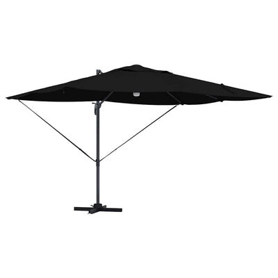 Vidaxx Sonnenschirm schwarz 351 x 250 x 253 cm Polyester und Aluminium