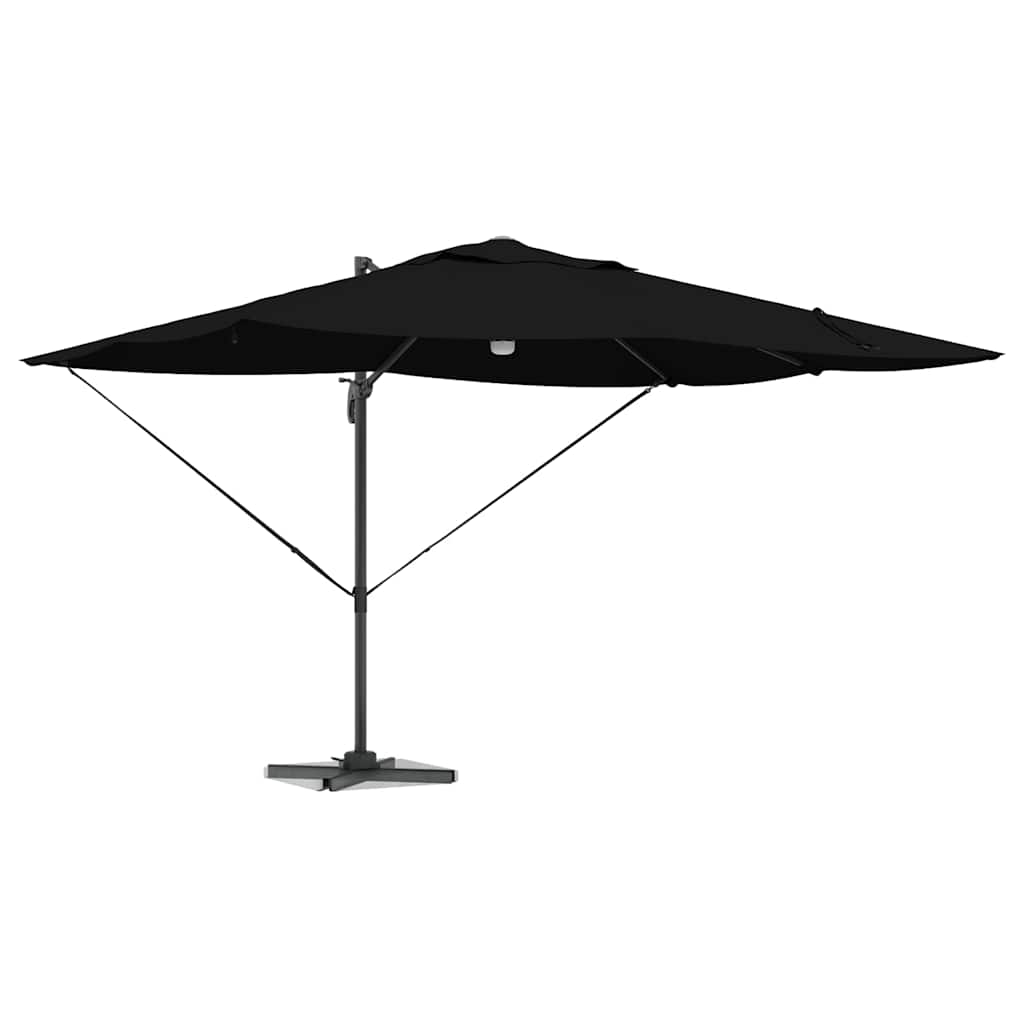 Vidaxx Sonnenschirm schwarz 351 x 250 x 253 cm Polyester und Aluminium