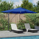 Vidaxx Sonnenschirm Azurblau 351 x 250 x 253 cm Polyester und Aluminium