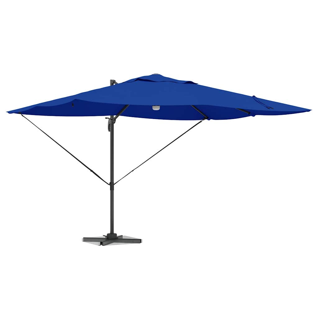 Vidaxx Sonnenschirm Azurblau 351 x 250 x 253 cm Polyester und Aluminium
