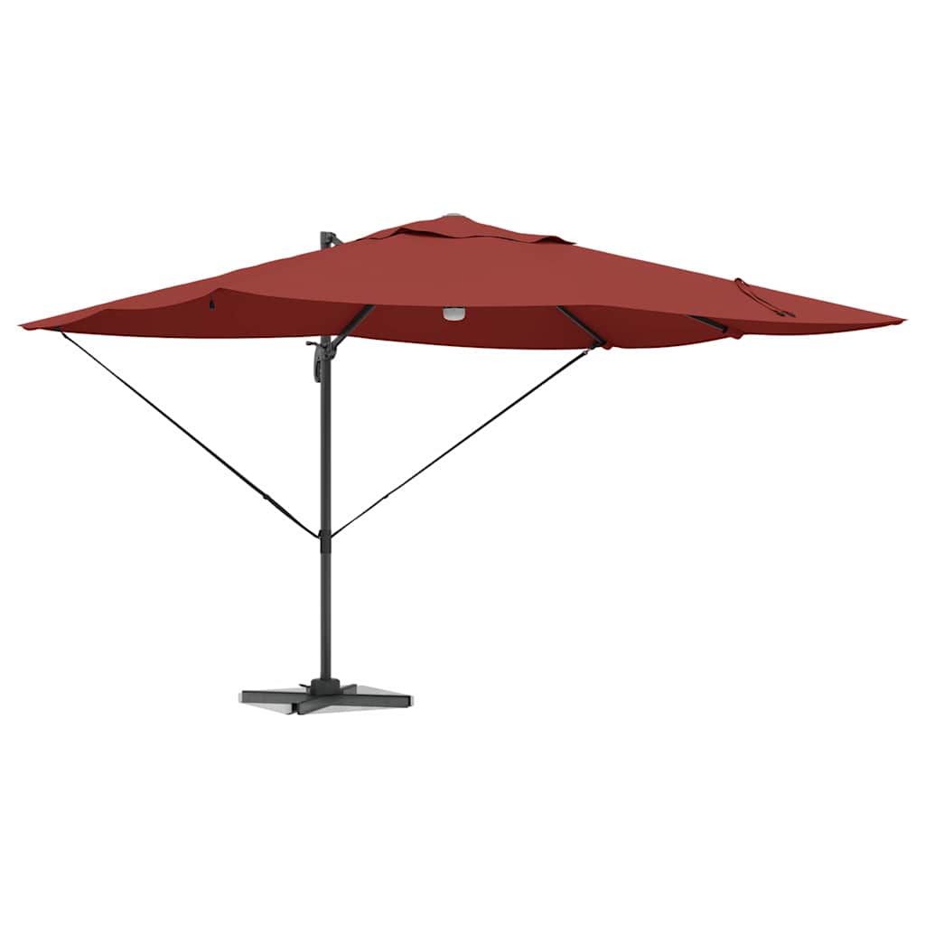 Vidaxx Sonnenschirm Terrakotta 351 x 250 x 253 cm Polyester und Aluminium