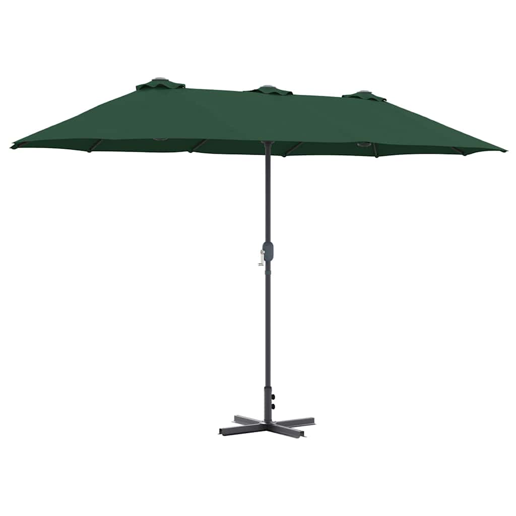 VidaXL Gartenschirm grün 370 x 197 x 239 cm Polyester und Aluminium