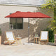 Vidaxl Gartenschirm Terrakotta 370 x 197 x 239 cm