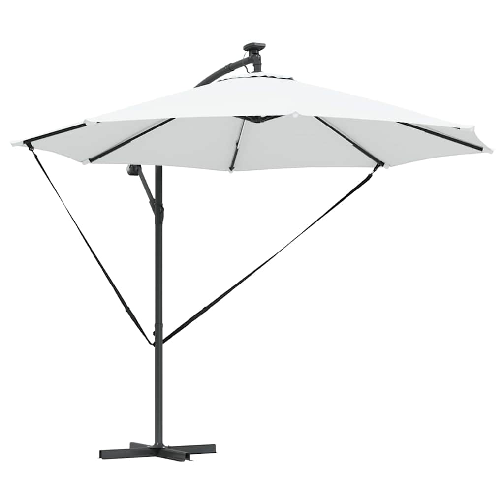 Vidaxx Sonnenschirm Sand 294 x 294 x 248 cm Polyester und Aluminium