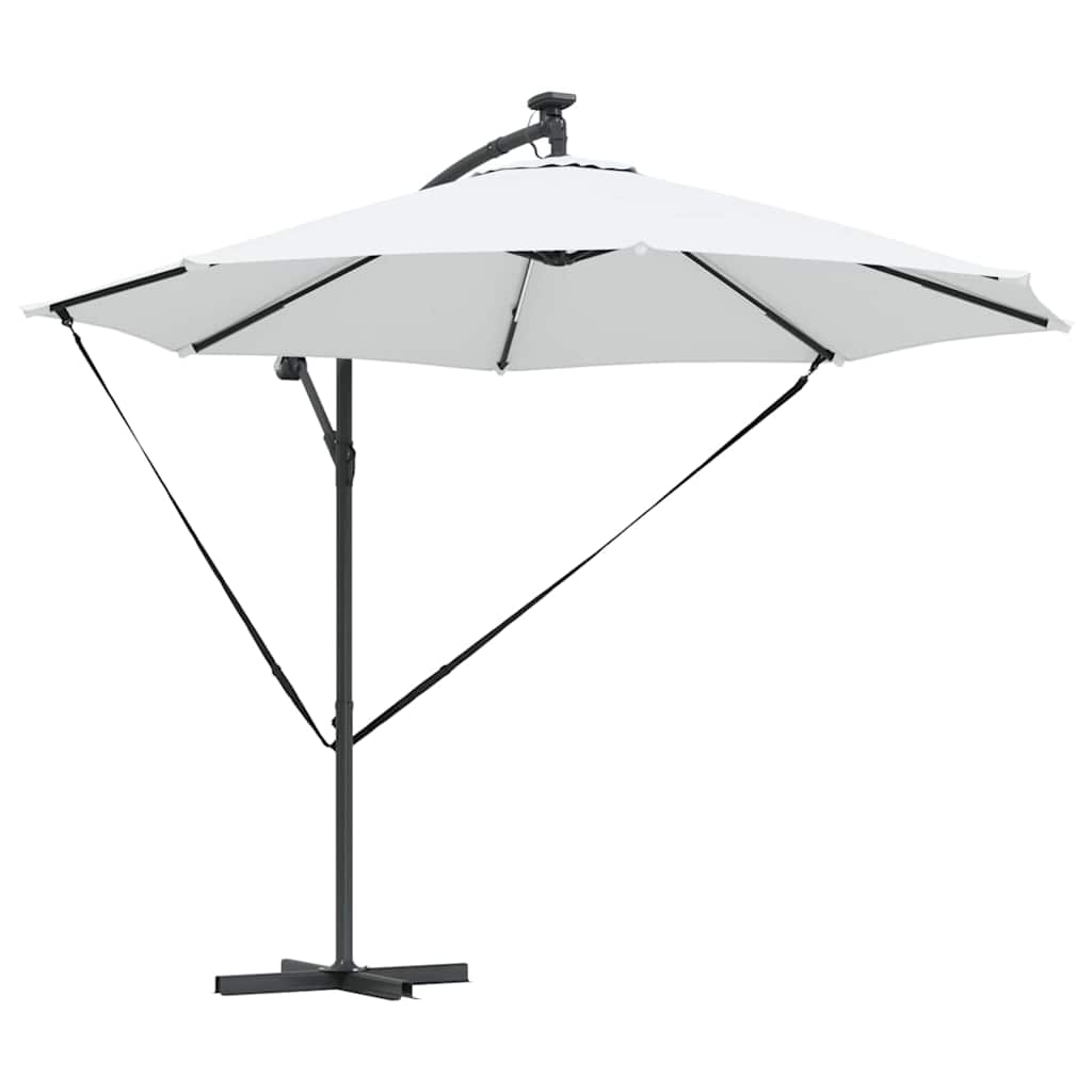 Vidaxx Sonnenschirm Sand 294 x 294 x 248 cm Polyester und Aluminium