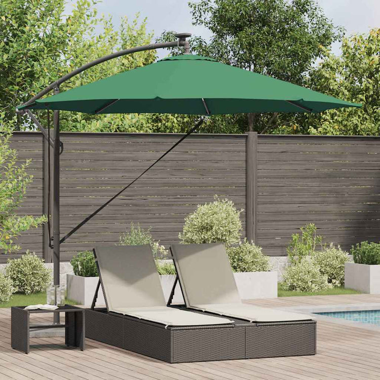 Vidaxx Sonnenschirm grün 294 x 294 x 248 cm Polyester und Aluminium