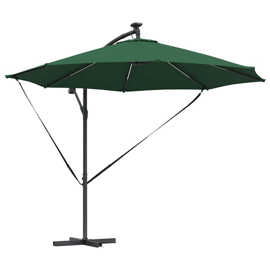Vidaxx Sonnenschirm grün 294 x 294 x 248 cm Polyester und Aluminium