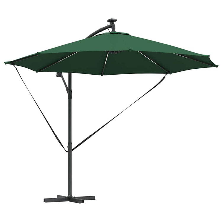 Vidaxx Sonnenschirm grün 294 x 294 x 248 cm Polyester und Aluminium