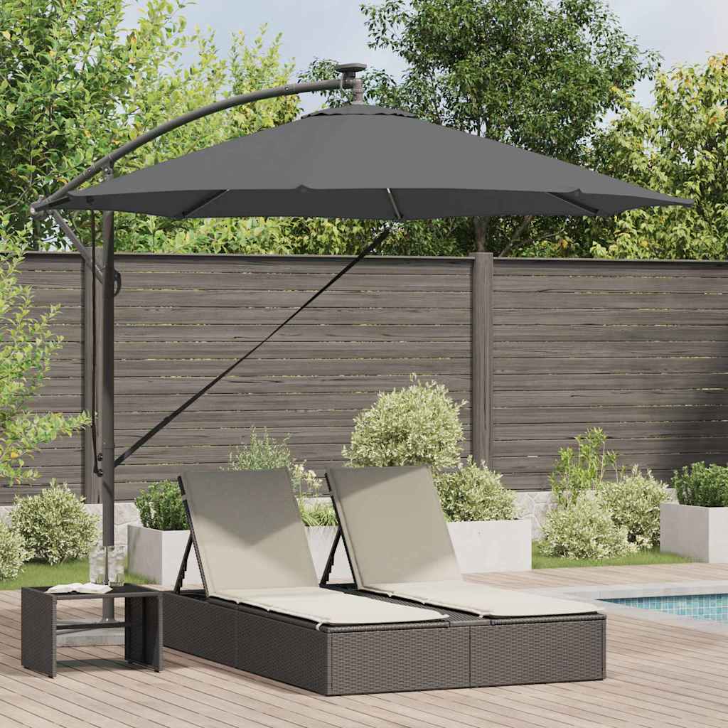 Vidaxx Sonnenschirm Anthrazit 294 x 294 x 248 cm Polyester und Aluminium