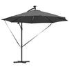 Vidaxx Sonnenschirm Anthrazit 294 x 294 x 248 cm Polyester und Aluminium