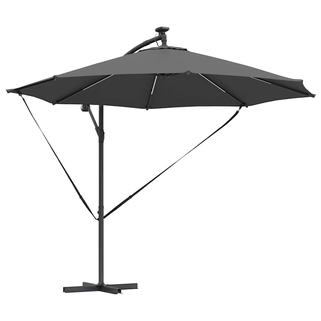 Vidaxx Sonnenschirm Anthrazit 294 x 294 x 248 cm Polyester und Aluminium