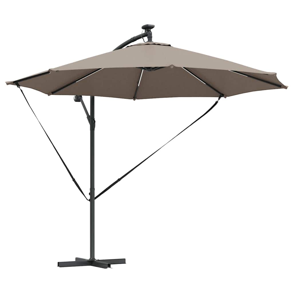 Vidaxx Sonnenschirm Taupe 294 x 294 x 248 cm Polyester und Aluminium