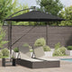 Vidaxx Sonnenschirm schwarz 294 x 294 x 248 cm Polyester und Aluminium