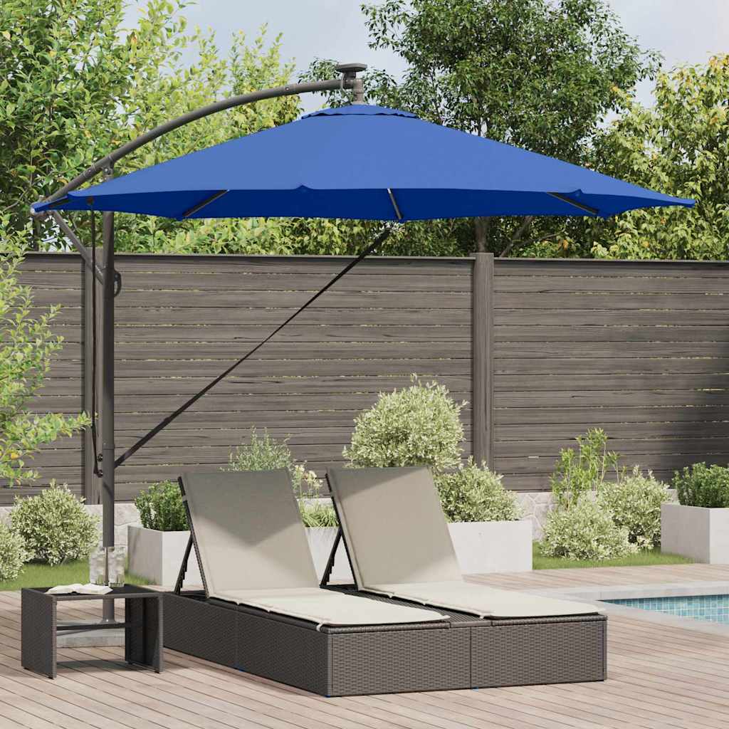Vidaxx Sonnenschirm Azurblau 294 x 294 x 248 cm Polyester und Aluminium
