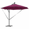 Vidaxx Sonnenschirm Bordeauxrot 294 x 294 x 248 cm Polyester und Aluminium