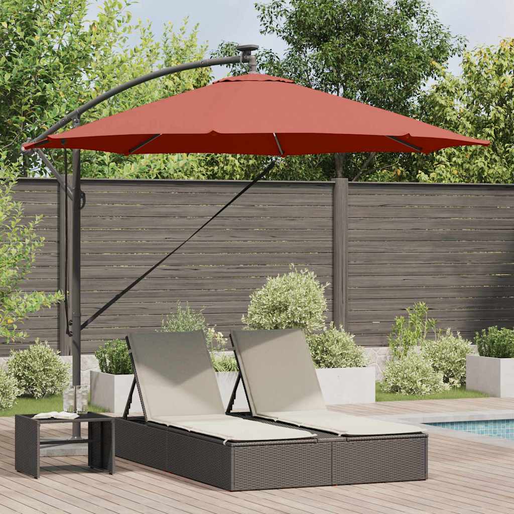 Vidaxx Sonnenschirm Terrakotta 294 x 294 x 248 cm Polyester und Aluminium