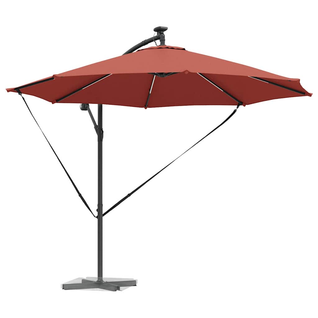 Vidaxx Sonnenschirm Terrakotta 294 x 294 x 248 cm Polyester und Aluminium
