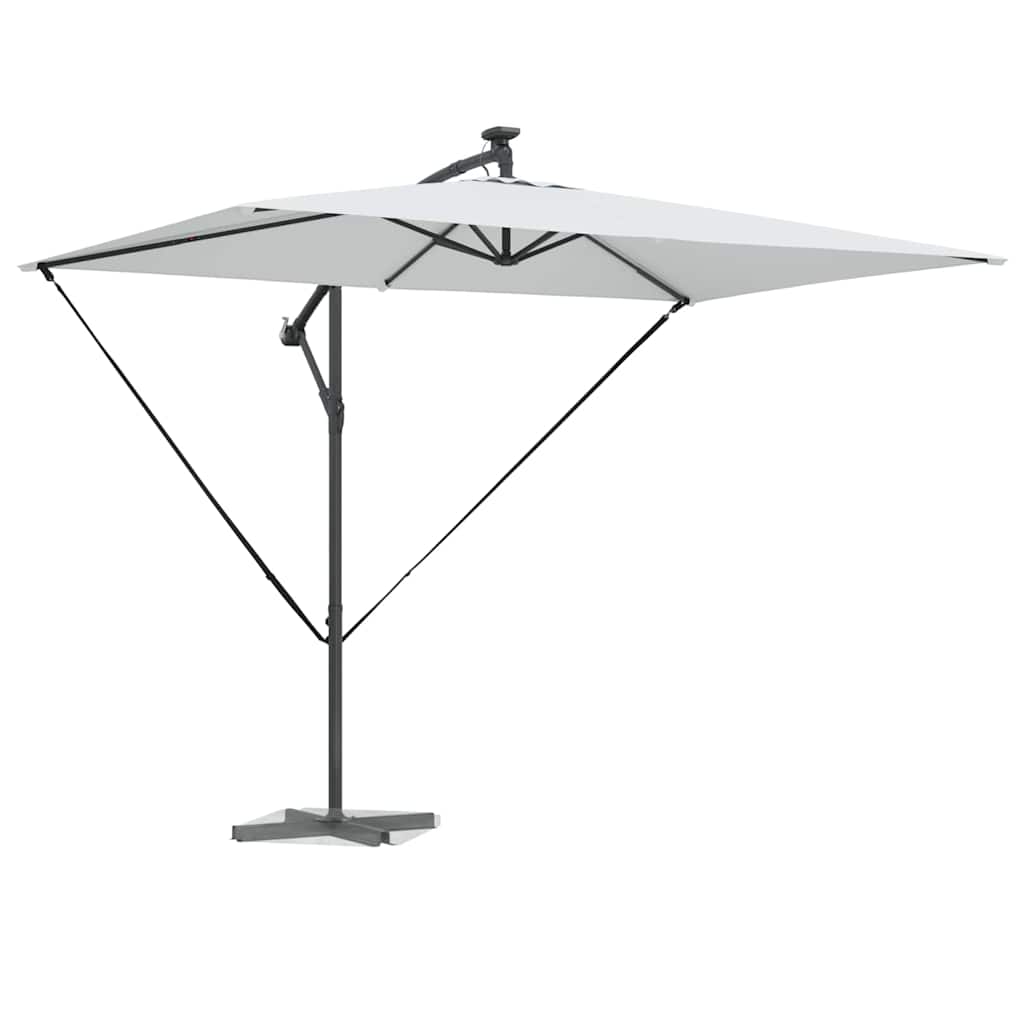 Vidaxx Sonnenschirm Sand 294 x 200 x 270 cm Polyester und Aluminium