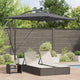 Vidaxx Sonnenschirm Anthrazit 294 x 200 x 270 cm Polyester und Aluminium
