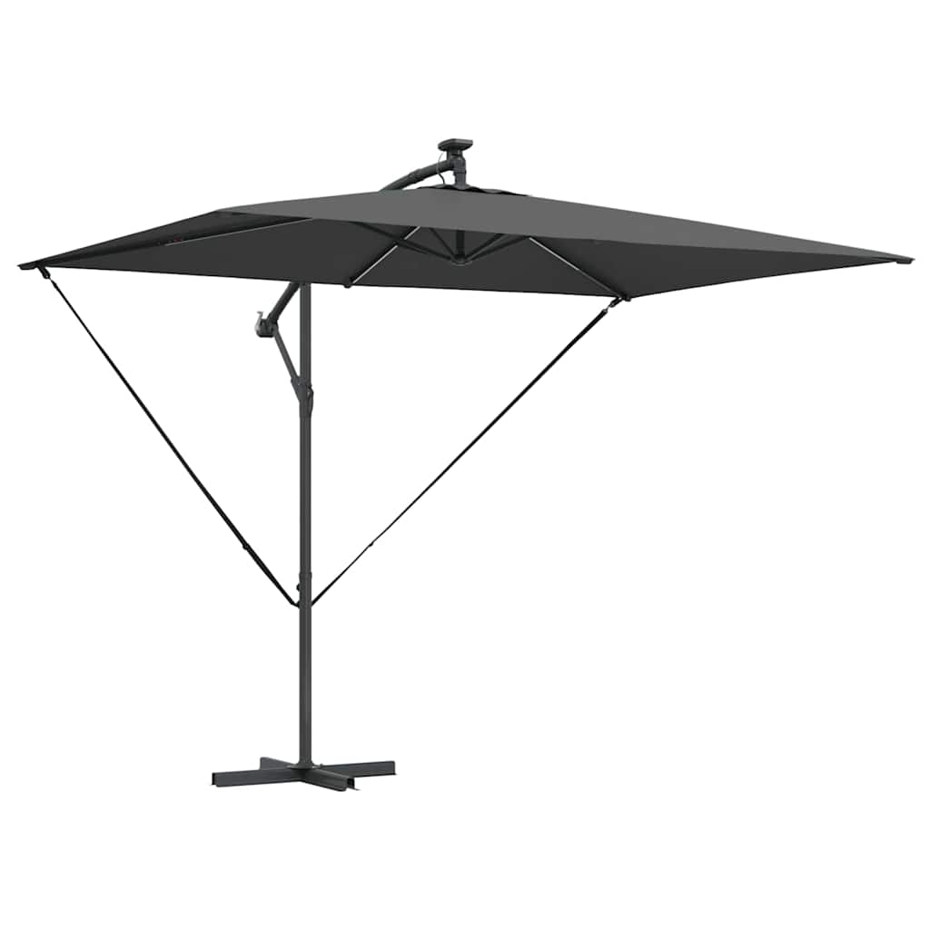 Vidaxx Sonnenschirm Anthrazit 294 x 200 x 270 cm Polyester und Aluminium